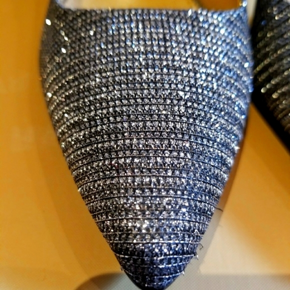 Michael Kors Sparkle Silver Gray Heels - Best In Shoes Host Pick! - Picture 11 of 16